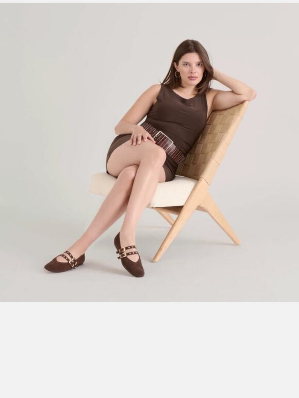 Dolce Vita Baylee Brown Suede Flat - Picture 2 of 8